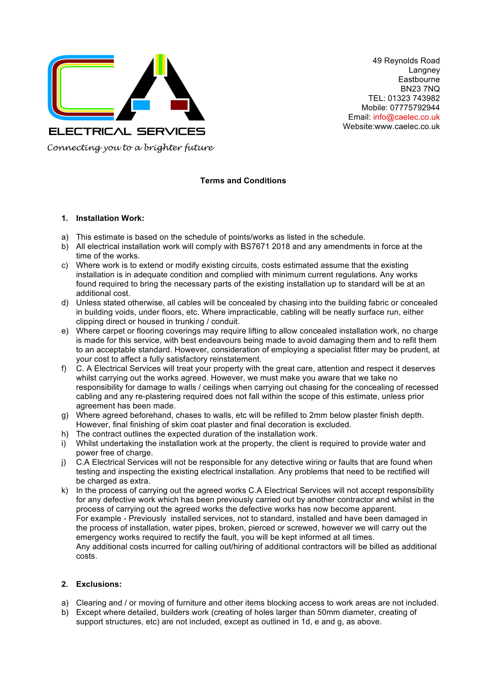 Emergency Electrician Eastbourne